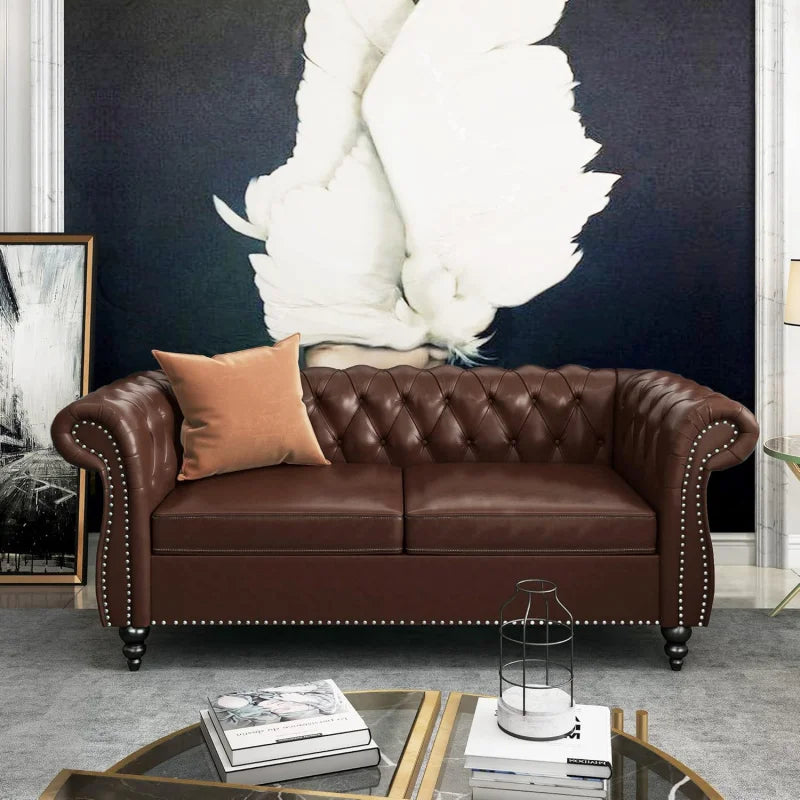 Living Room 3-piece Leather Sofa Set